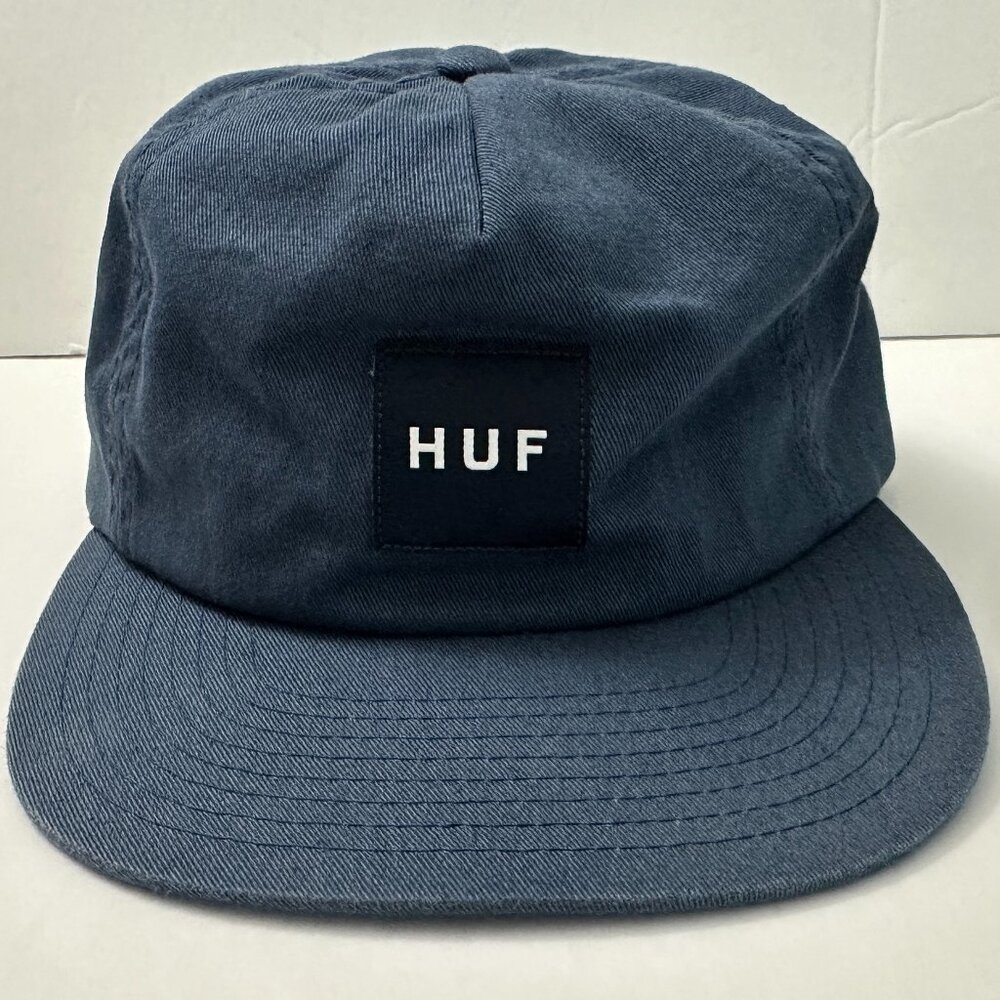 HUF Hat Set Box Navy Snapback 100% Cotton